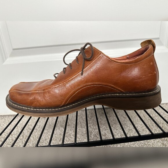 Men’s Skechers Made in Italy Leather Oxfords — Brown — Size 10M - Picture 3 of 13